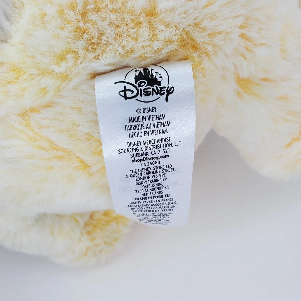 Disney Store 2021 Stitch Easter Bunny Plush Yellow Costume Pink Bow 15 Inch‎ NWT